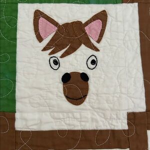 Colorful Farm Animal Quilt